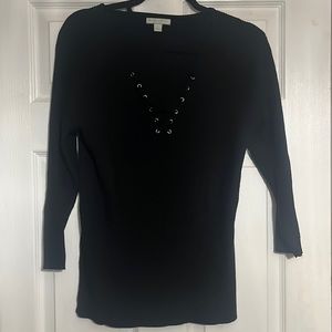 Excellent condition lace v neck sweater